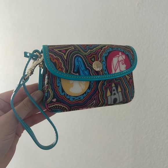 Dooney & Bourke x Disney Parks Pebbled Leather Princess Wristlet – Like New - Picture 2 of 13